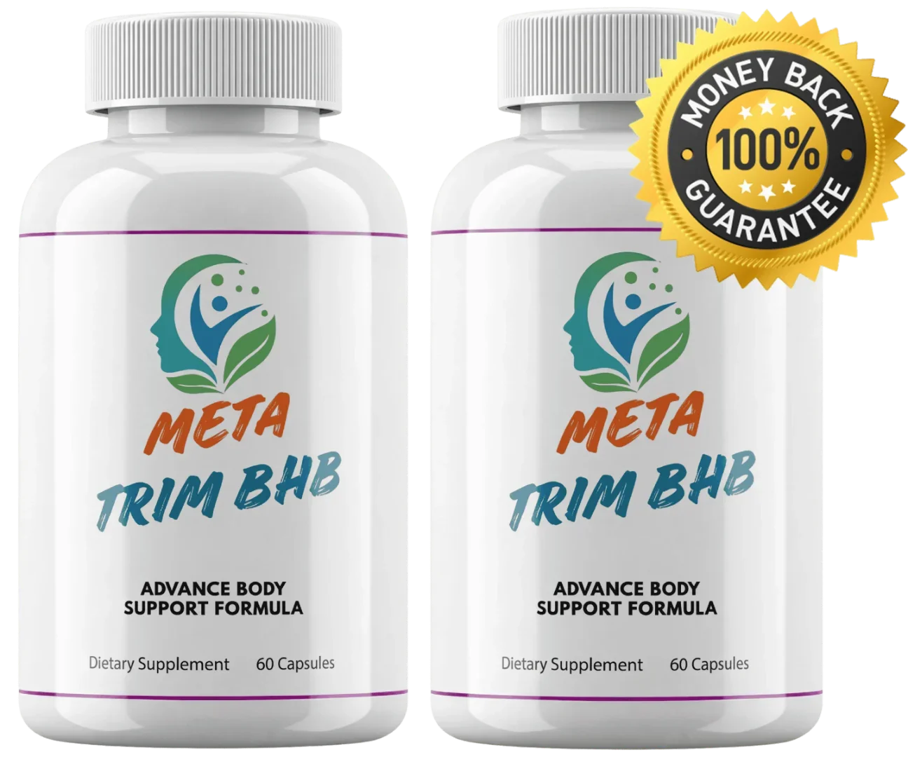 MetaTrim BHB weight loss supplement bottle with BHB ketones formula